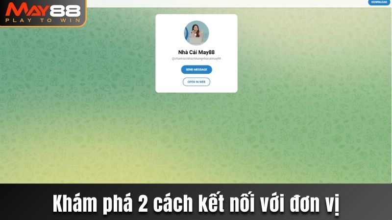 Khám phá 2 phương thức kết nối được nhà cái hỗ trợ