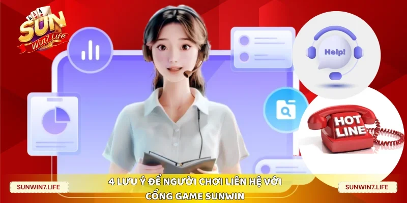 4 lưu ý để người chơi liên hệ với cổng game Sunwin
