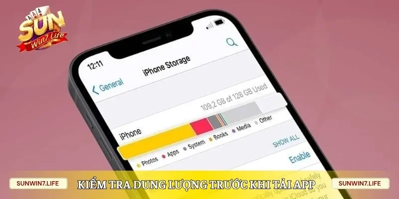 Kiểm tra dung lượng trước khi download app