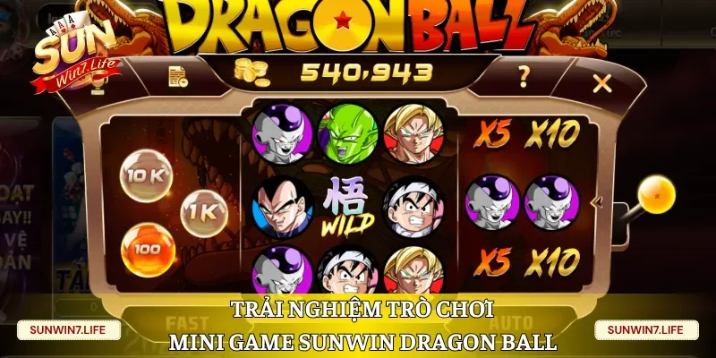 Trải nghiệm trò chơi Mini Game Sunwin Dragon Ball